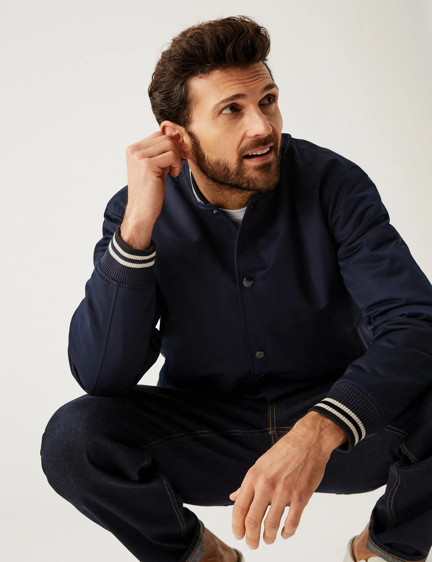 Varsity Bomber Jacket with Stormwear™